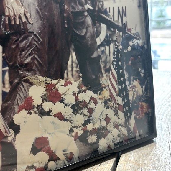 Vintage Vietnam Memorial Print. 11”x14” Collectible | Sepia | Armed Forces - Picture 4 of 5